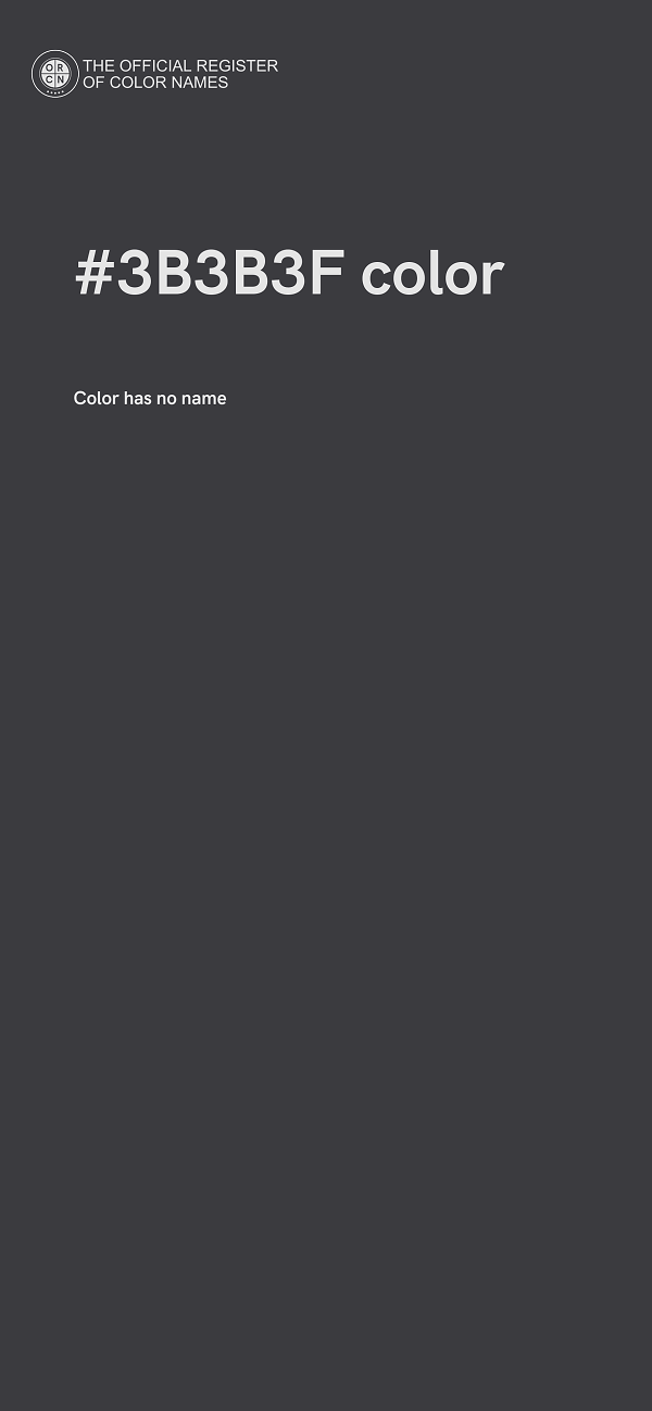 #3B3B3F color image