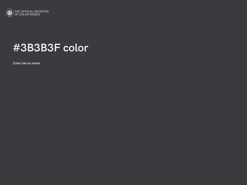 #3B3B3F color image