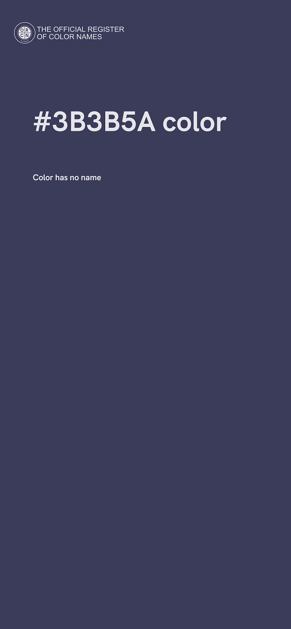 #3B3B5A color image