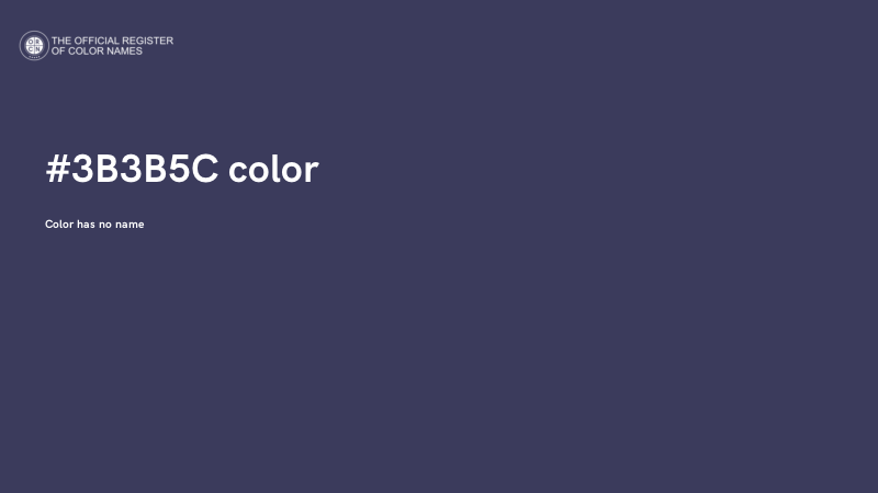 #3B3B5C color image