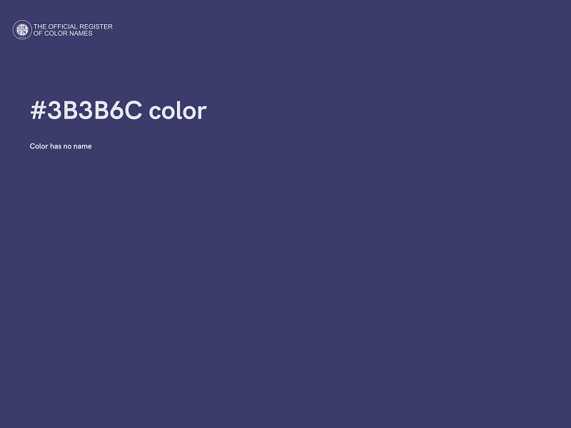 #3B3B6C color image