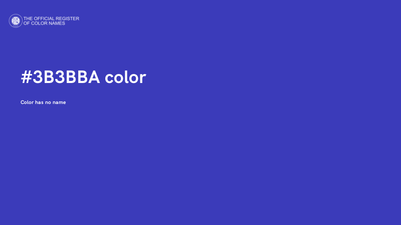 #3B3BBA color image