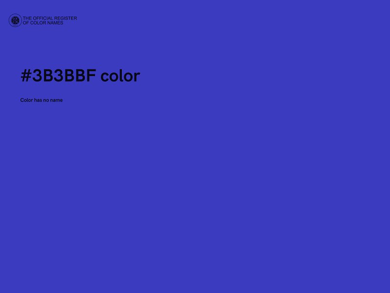 #3B3BBF color image