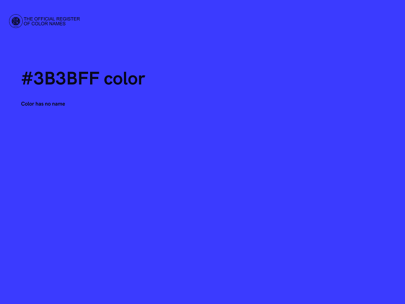 #3B3BFF color image