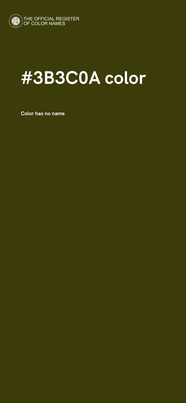 #3B3C0A color image