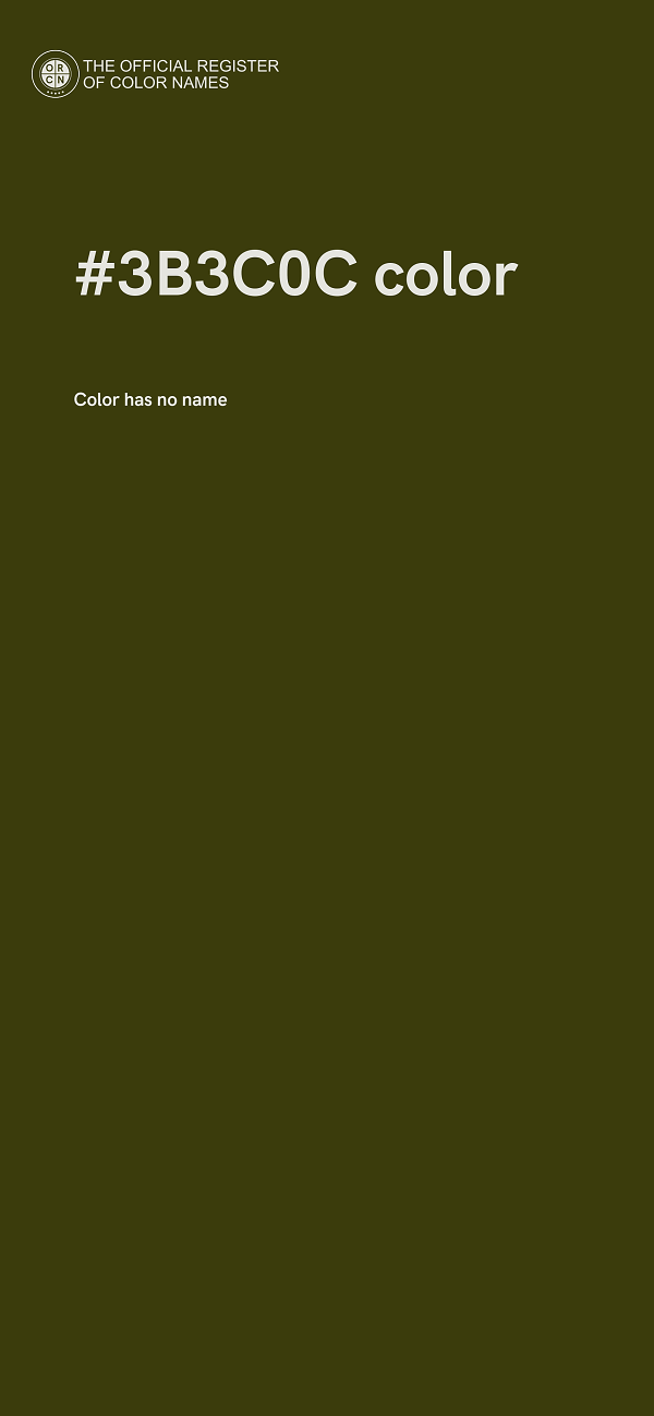 #3B3C0C color image