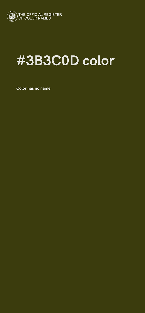 #3B3C0D color image
