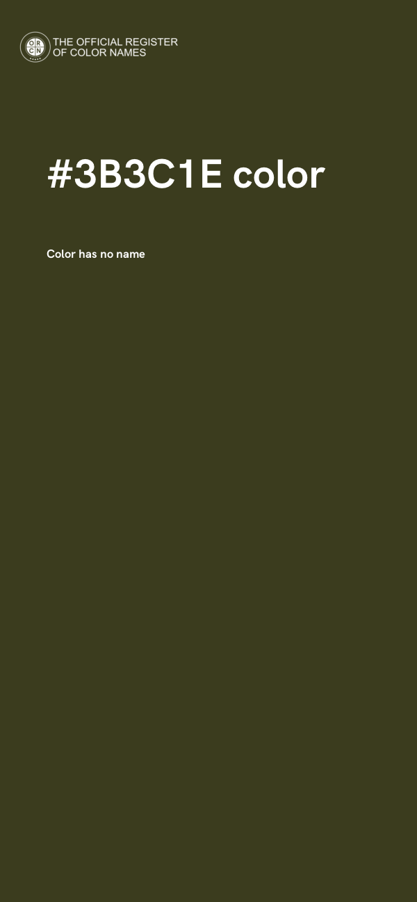 #3B3C1E color image