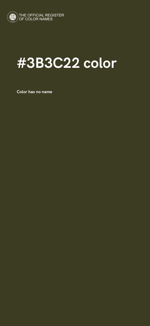 #3B3C22 color image