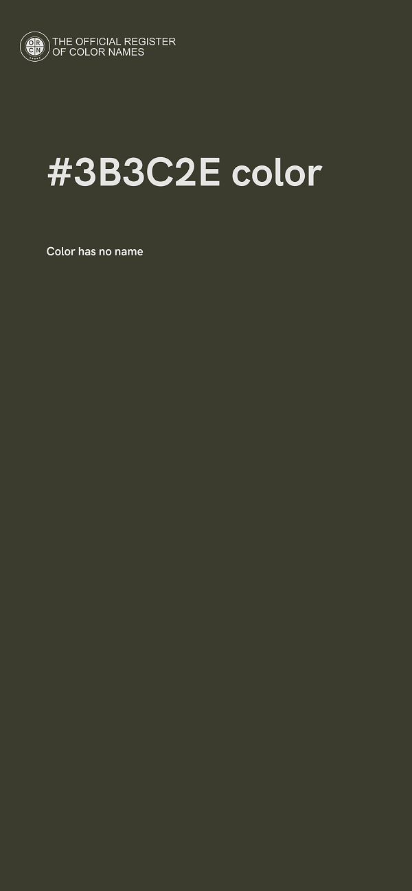 #3B3C2E color image
