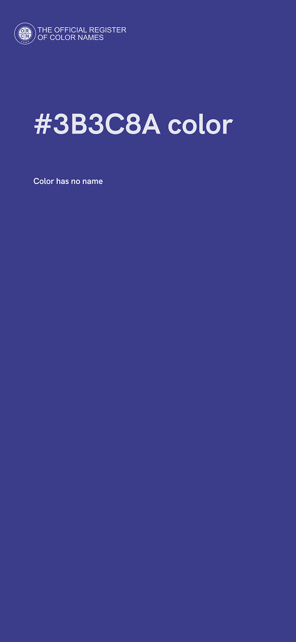#3B3C8A color image