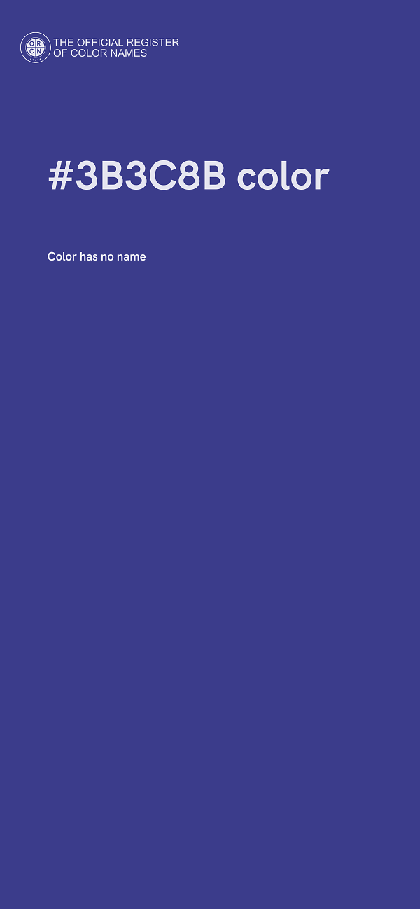 #3B3C8B color image