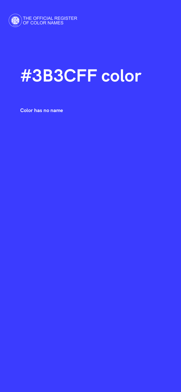 #3B3CFF color image