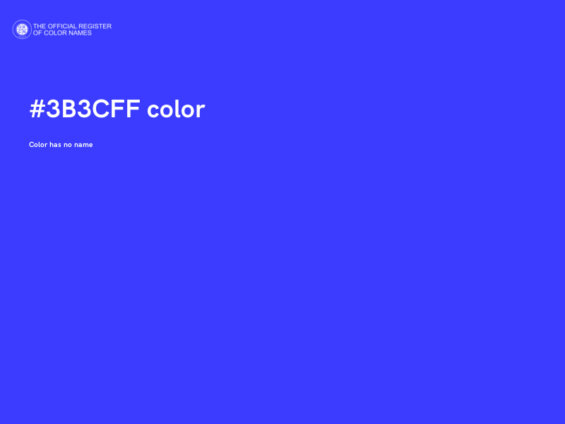 #3B3CFF color image