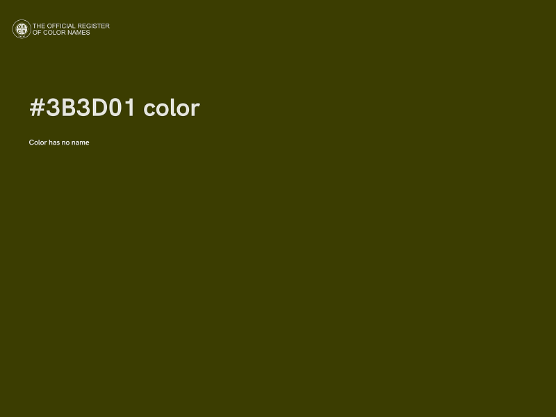 #3B3D01 color image