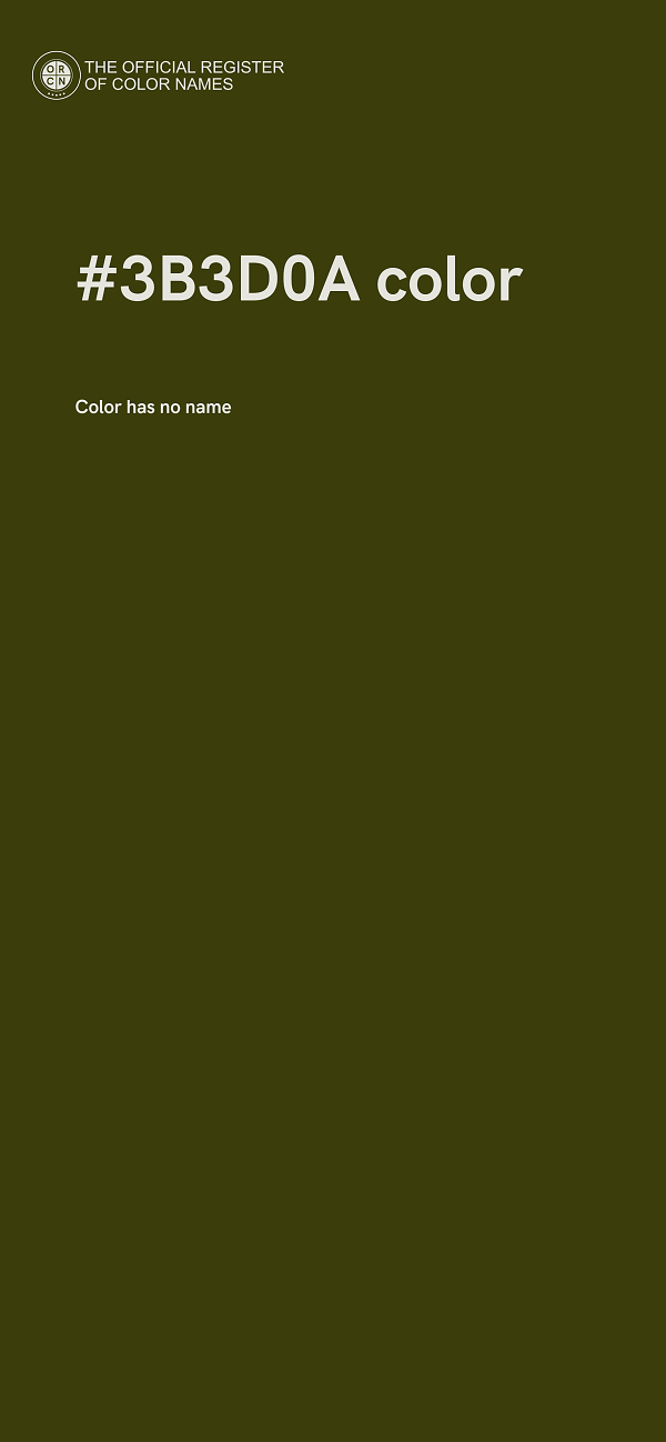 #3B3D0A color image