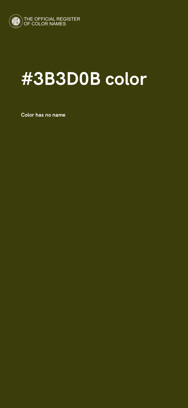 #3B3D0B color image