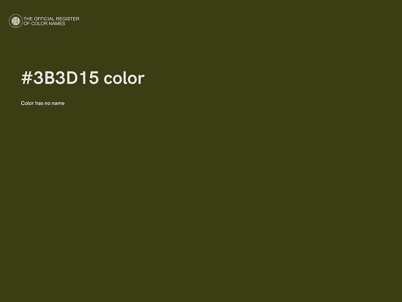 #3B3D15 color image