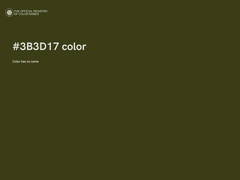 #3B3D17 color image