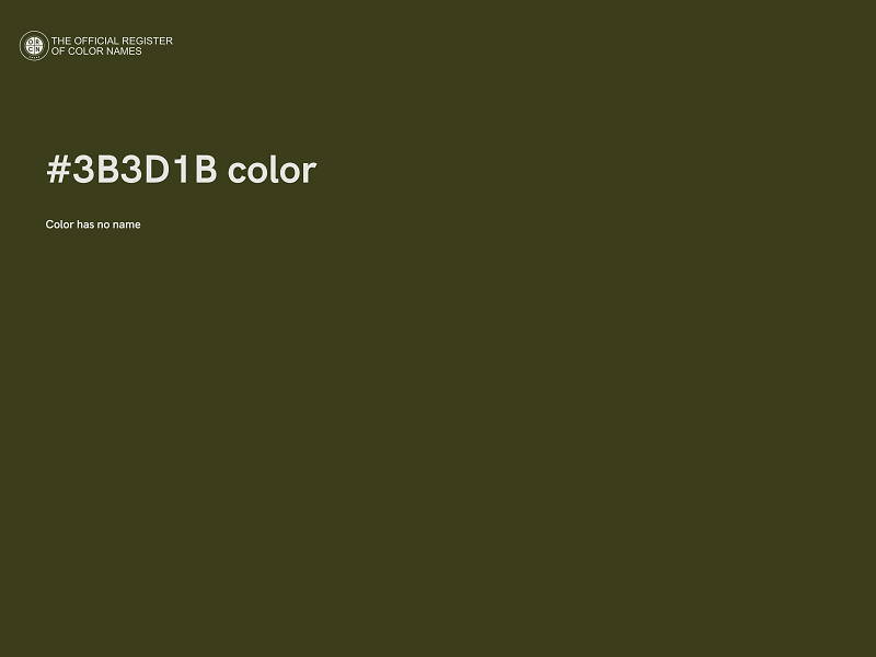 #3B3D1B color image