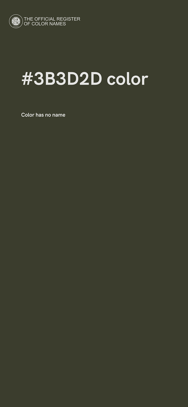 #3B3D2D color image