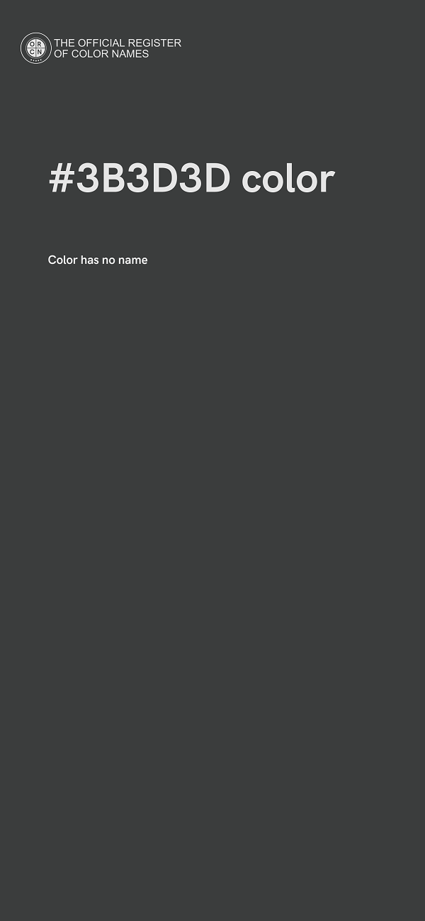 #3B3D3D color image