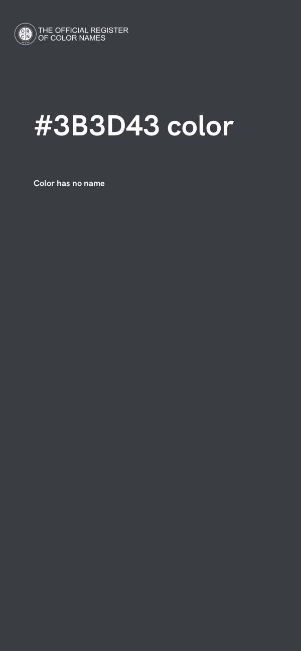 #3B3D43 color image