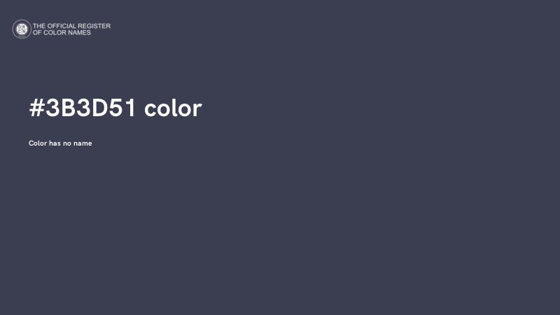 #3B3D51 color image