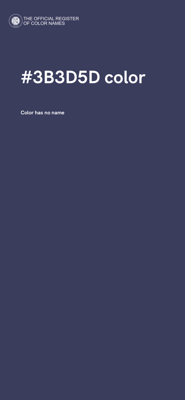 #3B3D5D color image