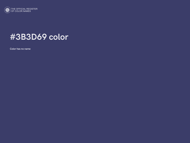 #3B3D69 color image