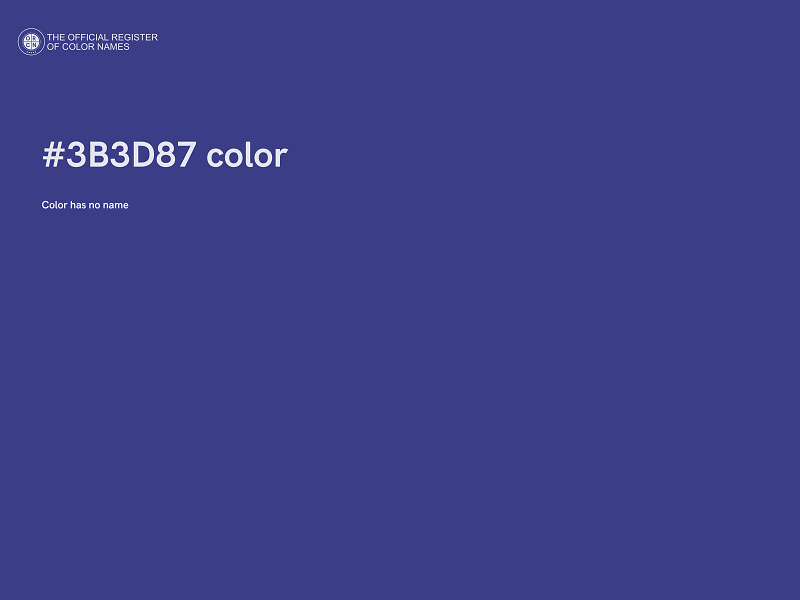 #3B3D87 color image