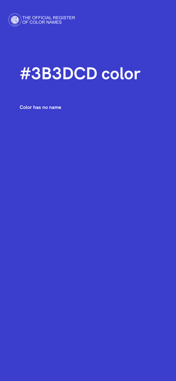 #3B3DCD color image