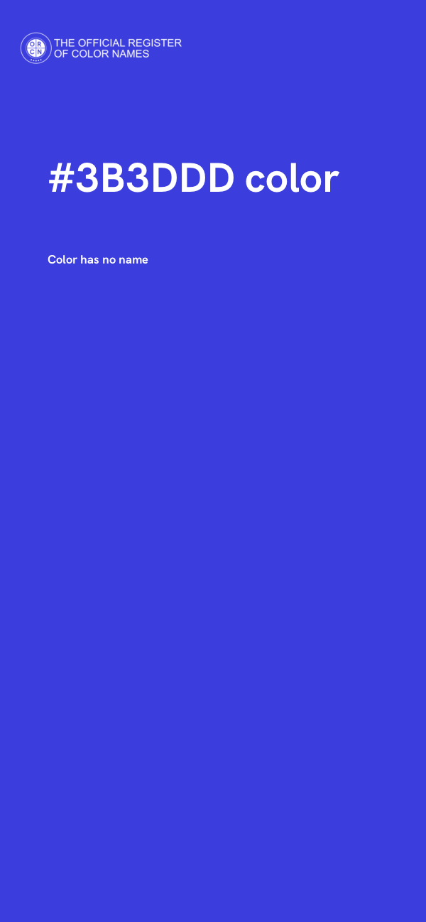 #3B3DDD color image