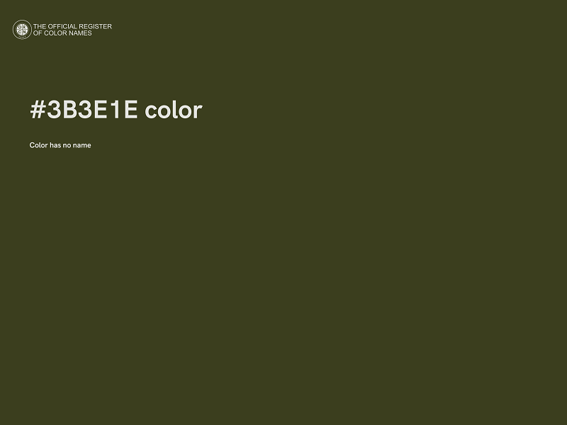 #3B3E1E color image