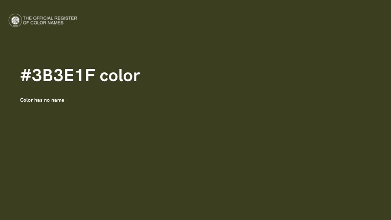 #3B3E1F color image