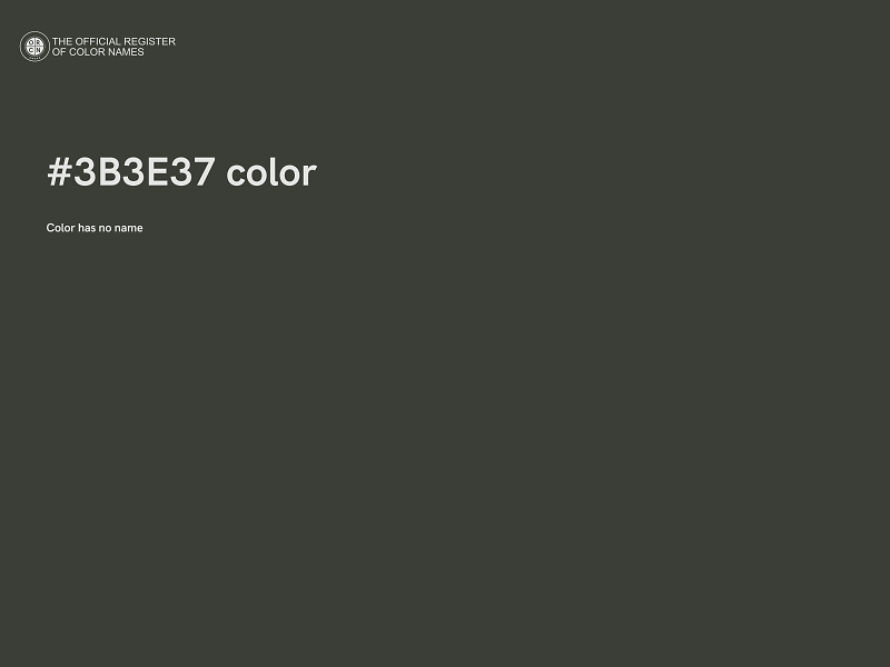 #3B3E37 color image