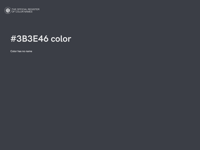 #3B3E46 color image