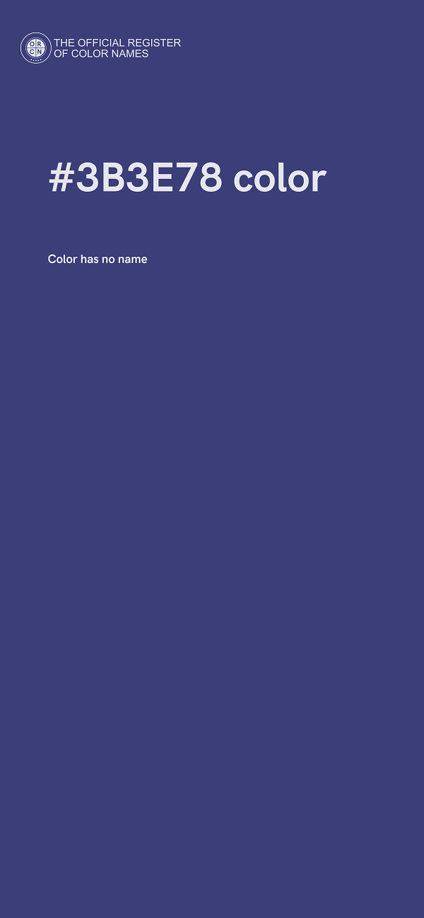 #3B3E78 color image