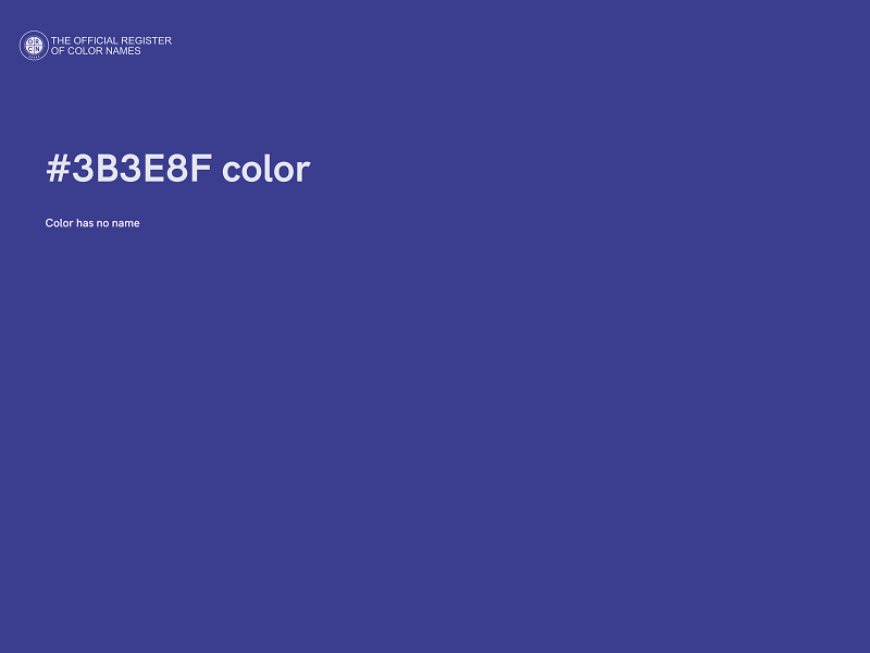 #3B3E8F color image