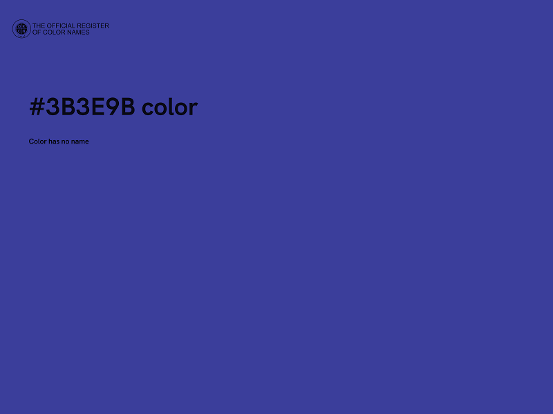 #3B3E9B color image
