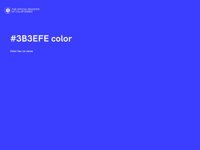 #3B3EFE color image