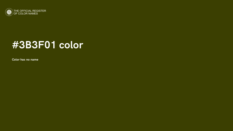 #3B3F01 color image