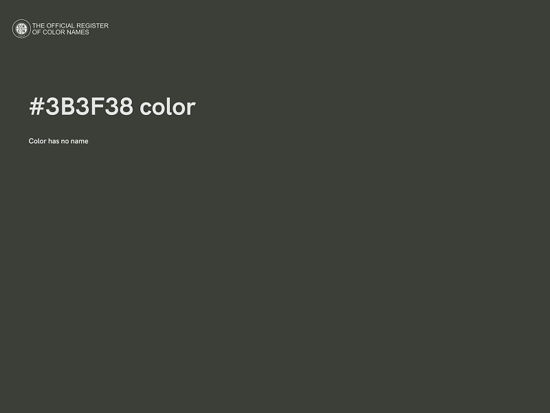 #3B3F38 color image