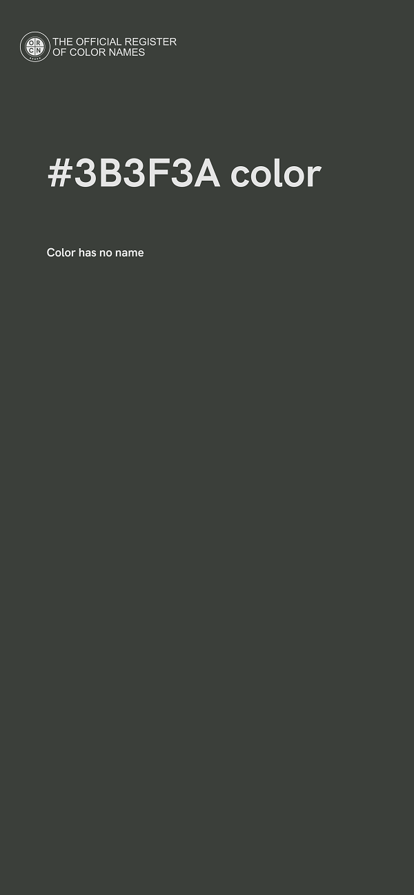 #3B3F3A color image