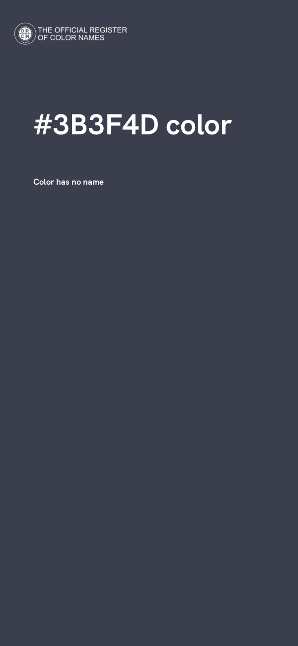 #3B3F4D color image