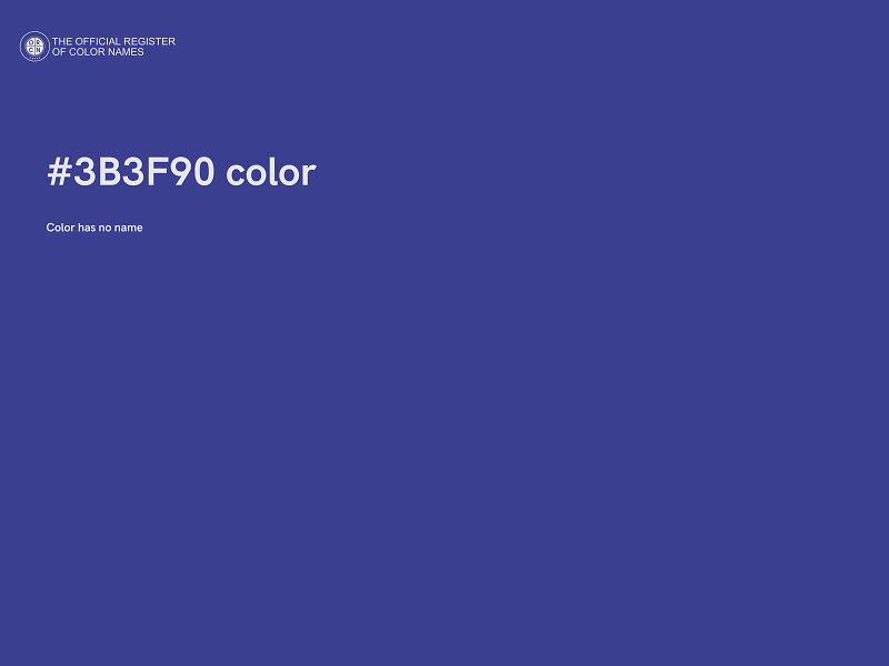 #3B3F90 color image