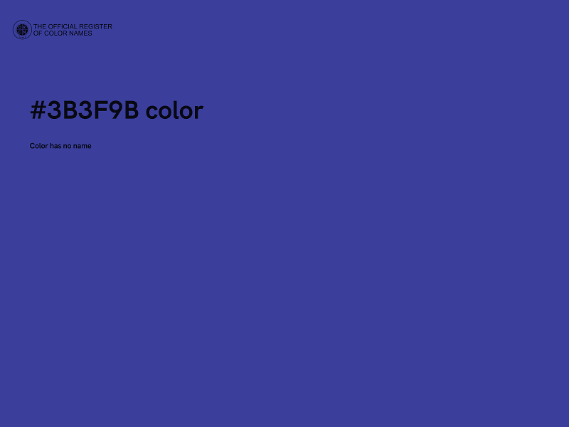 #3B3F9B color image