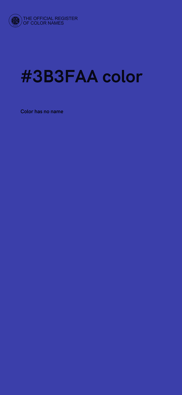 #3B3FAA color image