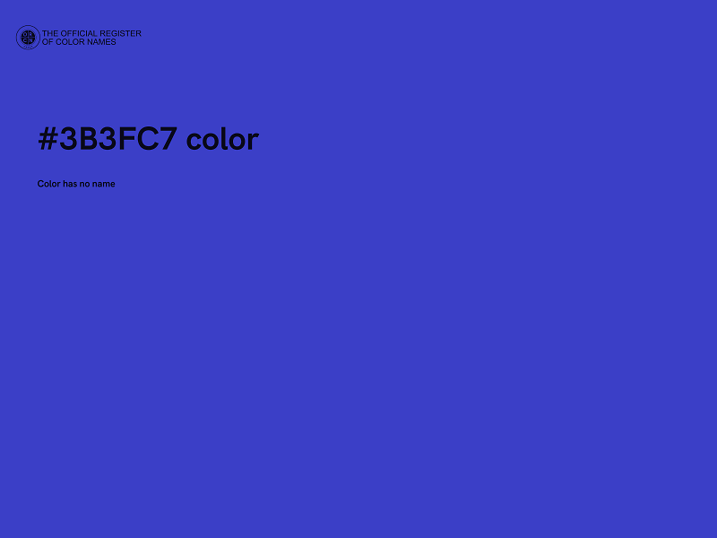 #3B3FC7 color image