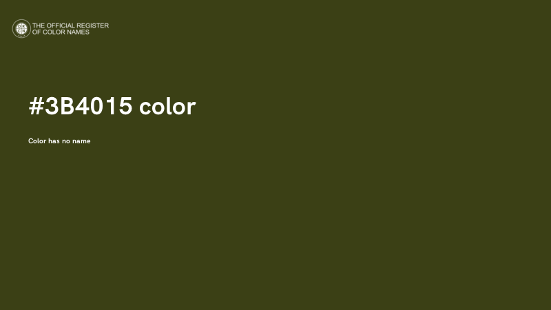 #3B4015 color image